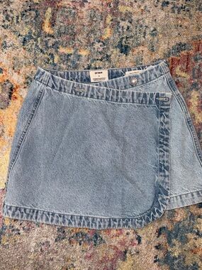 Cotton On Light Blue Denim Mini Skirt